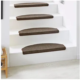 Andiamo Stufenmatte »Casablanca, Made in Netherlands«, halbrund, 6,5 mm Höhe, Uni Farben, selbstklebend, strapazierfähig, 15 Stück in einem Set braun