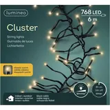 Lumineo LED-Lichterkette Cluster, classic white (Größe: 768LEDs)