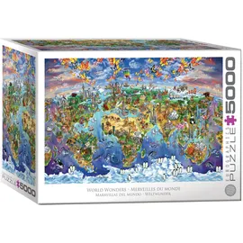 Eurographics 8520-5880 - World Wonders, Weltwunder, BIG-Puzzle inkl. Poster, 5000 Teile