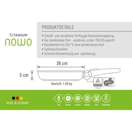 WOLL Titanium Nowo Bratpfanne 26 cm