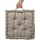 Beautissu Sitzkissen 50 x 50 x 10 cm Taupe 1 St.
