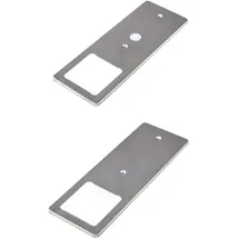 Kalb Material Für Möbel kalb LED Unterbauleuchten Edelstahl gebürstet 5W- sehr flache Küchenleuchte mit Touch-Dimmfunktion Einbaustrahler Einbauspot, Auswahl:2er Set neutralweiss