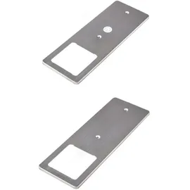 Kalb Material Für Möbel kalb LED Unterbauleuchten Edelstahl gebürstet 5W- sehr flache Küchenleuchte mit Touch-Dimmfunktion Einbaustrahler Einbauspot, Auswahl:2er Set neutralweiss