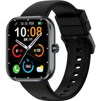 Smartwatch Damen Herren, 1.83" HD Touch Smart Watch, Bluetooth Anruf, 110+ Sportmodu Fitnessuhr mit Herzfrequenzmonitor/Schlafmonitor/Schrittzähler, IP68 wasserdichte Sportuhr für Android/iOS, Schwarz