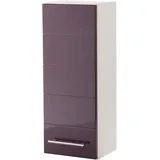 WELLTIME Hängeschrank »Porto«, Breite 25 cm, mit hochglänzenden Fronten lila