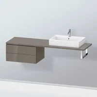 Duravit L-Cube Seitenschrank, 2 Auszüge, LC585908989,