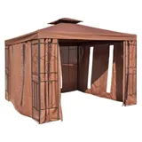 Ersatzdach mit PVC Beschichtung für Pavillon,cappuccino Maße: ca. 3x3m