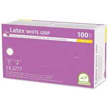 Medi-Inn+ Medi-Inn Latex White Grip Einmalhandschuhe weiß puderfrei (Größe: S, Menge: 100 Stück)