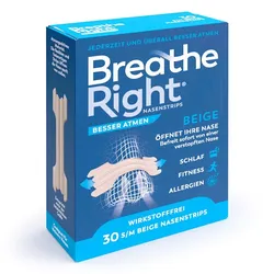 Besser Atmen Breathe Right Nasenstrips Beige