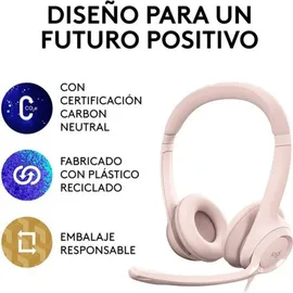 Logitech H390 USB-A Rosa