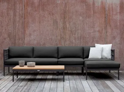 Niehoff Gartenmöbel Loungegarnitur Azuri 1, Aluminium anthrazit 5-teilig