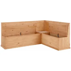 Eckbank HOME AFFAIRE "Sara, TOPSELLER", beige (natur gebeizt, gewachst), B:200cm, Sitzbänke, aus massiver Kiefer in 2 Größen, Stauraummöglichkeiten
