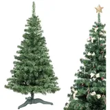 Creative Home Naturgetreuer Weihnachtsbaum Tannenbaum Tiefgrün 180 cm