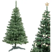 Creative Home Naturgetreuer Weihnachtsbaum Tannenbaum Tiefgrün 180 cm