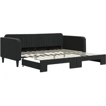 vidaXL Tagesbett 100 x 200 cm Schwarz