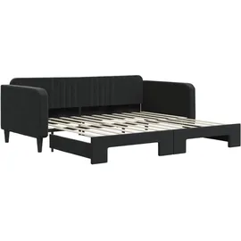 vidaXL Tagesbett 100 x 200 cm Schwarz