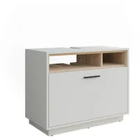 Vichy Vicco Waschbeckenunterschrank, Beatrice, Weiss/Sonoma, 100 x 84.5 cm