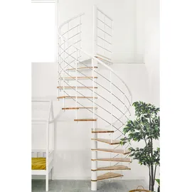Minka Spindeltreppe Fusion 37 295 cm Edelstahl/Holz Grau