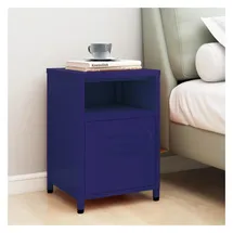vidaXL Nachtschrank Marineblau 35 x 35 x 51 cm Stahl