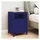 vidaXL Nachtschrank Marineblau 35 x 35 x 51 cm Stahl