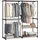 Songmics Garderobenständer offen 138 x 43 x 182 cm Braun