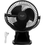 Adler AD 7342 15,5 cm Tischventilator Schwarz