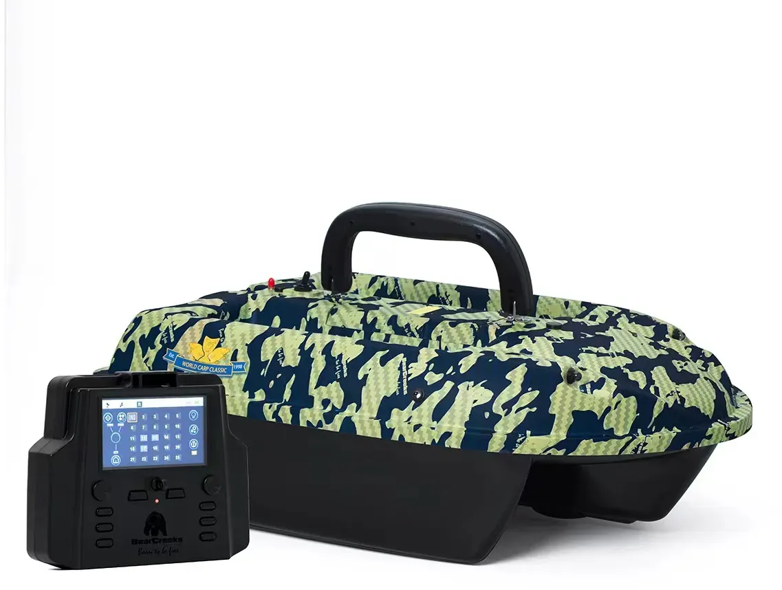 BearCreeks iPilot50 Karpfen Futterboot mit GPS Autopilot-System und optionalem Echolot Fishfinder - Kein Fischfinder