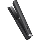 DREAME Hair Glamour Haarglätter, Kabelloser Tragbarer 2-in-1-Glätteisen, Negative Ionen, Gleichmäßige Wärmeverteilung, Drei Temperaturstufen, Schwarz