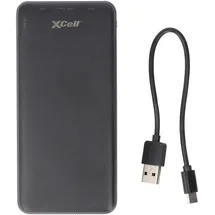 XCell Powerbank X10000PD mit 10.000mAh Kapazität, USB-C PD3.0, Quick-Charge, LED-Display, 2x USB-Ausgang 1x USB-C-Ausgang