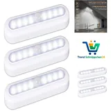 Bewegungsmelder Schrankleuchte LED Akku 3 Stück 18cm Weiß