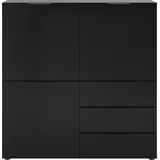 FMD Kommode Dark 99,1 x 101,2 x 31,5 cm Schwarz