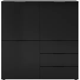 FMD Kommode Dark 99,1 x 101,2 x 31,5 cm Schwarz