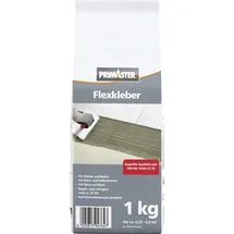 Primaster Flexkleber Grau 1 kg Fliesenkleber für Wand- & Bodenfließen Innen&Außen