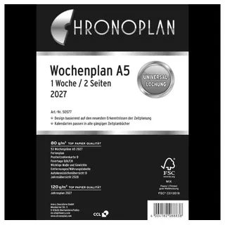 Chronoplan Kalendereinlage 2027 weiß