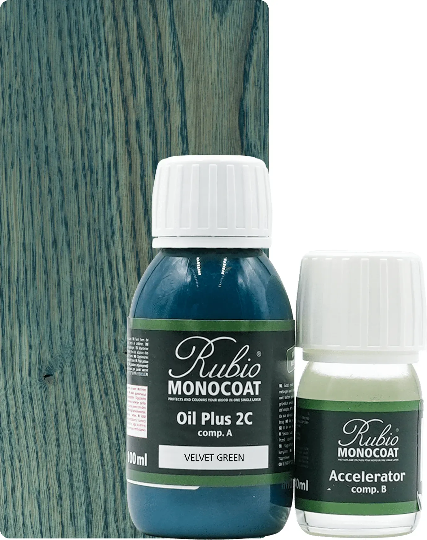 Rubio Monocoat Set Oil Plus 2C Velvet Green 130ml (A+B) - 130ml [5m2]