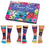 United Oddsocks Flower Box Blumen Oddsocks Socken in 37-42 im 6er Set - Strumpf - 37-42