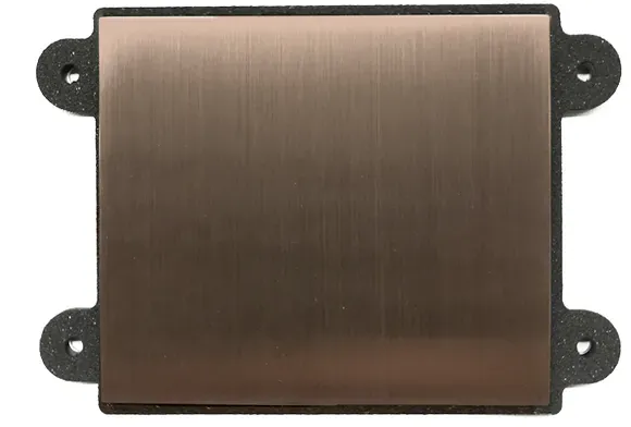 DoorBird Gravierbare Edelstahlblende für D2101XH Bronze-Optik als PVD Beschichtung, Edelstahl, gebürstet