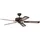 Pepeo Potkuri 132 cm Deckenventilator gealtertes bronze/walnuss/walnuss-rattan