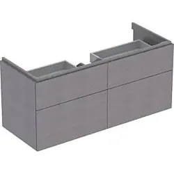 Geberit Xeno2 Waschtisch-Unterschrank 500518431 117,4x53x46,2cm, mit 4 Schubladen, strukturiert/sculturagrau
