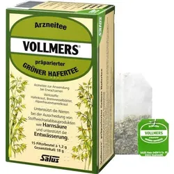 VOLLMERS präparierter grüner Hafertee Filterbeutel 15 St