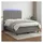 vidaXL Boxspringbett 140 x 190 cm Dunkelgrau
