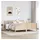 vidaXL Massivholzbett 180 x 200 cm Beige