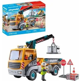 Playmobil Action Baustellen-LKW mit Kran 71750