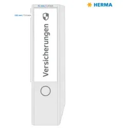 HERMA Rückenschild Movable ws 10141 192x61mm