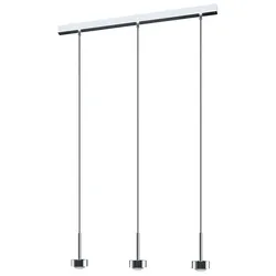 Top Light Puk Mini Choice Long One Pendelleuchte 3 Köpfe chrom | Standard-Fassung | 85cm