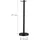 Relaxdays Kaminbesteck modern Edelstahl, Stahl, Gusseisen 0,57 m 4-teilig Schwarz