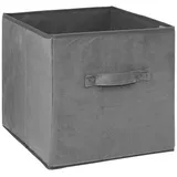 5Five Aufbewahrungskorb/Schrankkorb Fächerkorb - 31x31x31cm - 29L - Grau