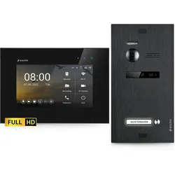 HD Video Türsprechanlage für 1 Familienhaus, 1x Monitor, Balter EVO HD Schwarz