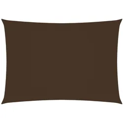 vidaXL Sonnensegel Oxford-Gewebe Rechteckig 3,5x4,5 m Braun