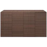 vidaXL Garten-Kissenbox PE Rattan 194x100x103 cm Braun